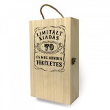 Wide World Fa bortartó doboz - 2 üvegnek 70. Születésnapra