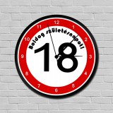 Wide World Sebességkorlátozós falióra 18. születésnapra