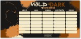 Wild in the Dark órarend, 23x11cm, kétoldalas, Ars Una, oroszlánok
