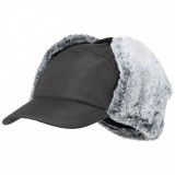 Winter Cap, "Trapper", black - téli sapka, fekete, fülvédős