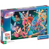 Winx Club tündérei 104 db-os puzzle - Clementoni