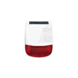 Wireless outdoor solar powered strobe light siren PGST PE-523