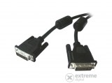 Wiretek DVI Dual Link apa/apa összekötő kábel, 2m (árnyékolt)