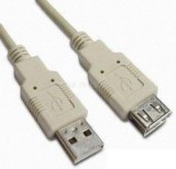WIRETEK Kábel USB Hosszabbító A-A, 1,8m, Male/FeMale (WUCBE)