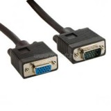 WIRETEK kábel VGA monitor Hosszabbító 3m, Male/FeMale, Árnyékolt (PV11E-3)