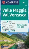WK 110 - Valle Maggia - Val Verzasca turistatérkép - KOMPASS