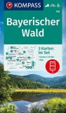 WK 198 - Bayerischer Wald 3 részes turistatérkép - KOMPASS