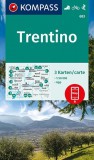 WK 683 - Trentino 3 részes turistatérkép készlet - KOMPASS