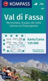 WK 686 - Val di Fassa, Marmolada, Gruppo del Sella, Catinaccio/Rosengarten turistatérkép - KOMPASS