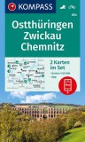 WK 804 - Ostthüringen, Zwickau, Chemnitz 2 részes turistatérkép - KOMPASS