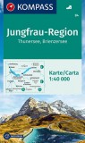 WK 84 - Jungfrau-Region: Thuner und Brienzersee turistatérkép - KOMPASS