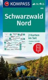WK 886 - Schwarzwald Nord 2 részes turistatérkép - KOMPASS