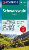 WK 888 Schwarzwald Gesamt 4 részes turistatérkép - KOMPASS