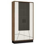 Wojcik Bartoli BROV02 2D vitrin - catania tölgy/fekete/fényes fehér