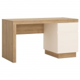Wojcik Bylot Bright LYOB01 1D1S íróasztal - világos tölgy/fényes fehér