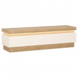 Wojcik Bylot Bright LYOF01 2S tv állvány - világos tölgy/fényes fehér