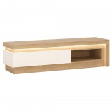 Wojcik Bylot Bright LYOF02 1S tv állvány - világos tölgy/fényes fehér