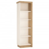 Wojcik Bylot Bright LYOR01L könyvesszekrény - világos tölgy/fényes fehér