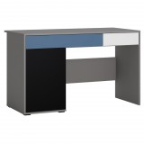 Wojcik Lidice LASB01B 1D2S íróasztal - szürke/fekete/fehér/kék
