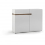 Wojcik LIVERPOOL TYP35 2D-1S komód - tölgy/fényes fehér