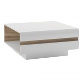 Wojcik LIVERPOOL TYP71 dohányzóasztal - tölgy/fényes fehér