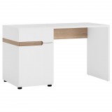 Wojcik LIVERPOOL TYP80 1D-1S íróasztal - tölgy/fényes fehér