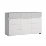 Wojcik Maxi FLXK01 3D3S komód - fehér/szürke