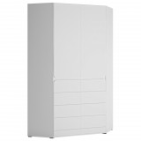 Wojcik Maxi FLXS03 2D gardróbszekrény - fehér/szürke