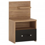 Wojcik Montecarlo MOAK02P 1S éjjeliszekrény - tölgy/matt fekete