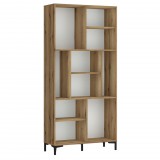 Wojcik Nicko RIKR01 könyvesszekrény - tölgy/fehér