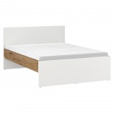 Wojcik Nicko RIKZ02 ágy - tölgy/fehér - 120 x 200 cm