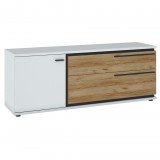 Wojcik San Miguel SAIF01 1D2S tv állvány - tölgy/fehér/fekete