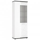 Wojcik Villanova VENV01L 2D vitrin - fehér/tölgy