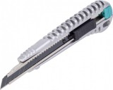 Wolfcraft Letörhető pengés kés, 9 mm, fekete pengés, fémházas