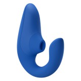 Womanizer Blend - hajlítható G-pont vibrátor és csiklóizgató (kék)