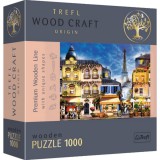 Wood Craft: Francia sikátor 1000db-os prémium fa puzzle - Trefl
