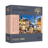 Wood Craft: Francia sikátor 1000db-os prémium fa puzzle - Trefl
