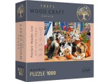 Wood Craft: Kutya barátság 1000db-os prémium fa puzzle - Trefl