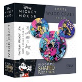 Wood Craft: Mickey egér 500+5db-os fa puzzle - Trefl