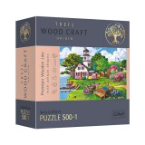 Wood Craft: Nyári kikötő fa puzzle 500+1db-os - Trefl