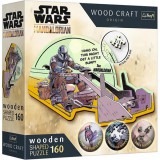 Wood Craft: Star Wars - Mandalorián 160 db-os prémium fa puzzle - Trefl