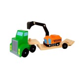 Wood Fate Fa gépszállító kamion markolóval