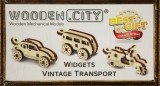 Wooden City 3D fa puzzle, veterán járművek
