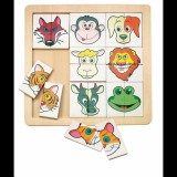 Woodyland Állatfejes fapuzzle (90312) (90312) - Fajátékok