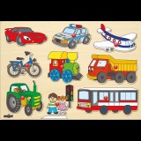 Woodyland Fa Járműves formapuzzle (91906) (91906) - Fajátékok