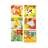 Woodyland Fa mesekocka szett háziállatokkal