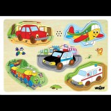 Woodyland Közlekedési járművek fapuzzle (90331) (90331) - Fajátékok