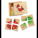 Woodyland Mini képillesztős fapuzzle (90328) (90328) - Fajátékok