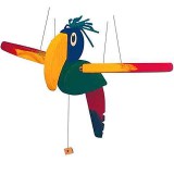 Woodyland színes repülő papagáj fajáték (10215) (wl10215) - Fajátékok
