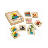 Woodyland Vidám járművek képillesztő fajáték